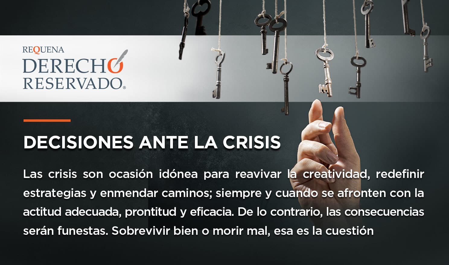 Desiciones ante la crisis | Derecho Reservado | Abogado Carlos Requena